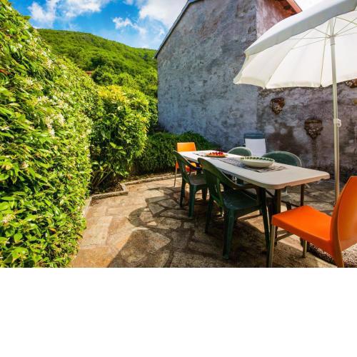 Tuscan house built on the hill of a small mountain village