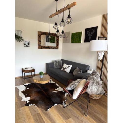 U jelena Harrachov - apartmán u lesa s garáží