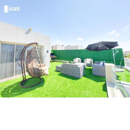 upper chalet with roof in hacienda bay جنيور شاليه فى هاسيندا باى بروف exh5