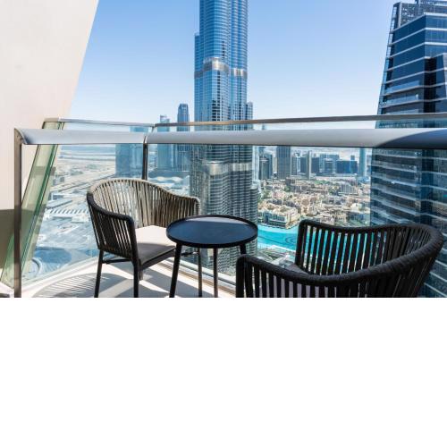 Vacay Lettings - Burj Vista high floor Burj Khalifa & Fountain view