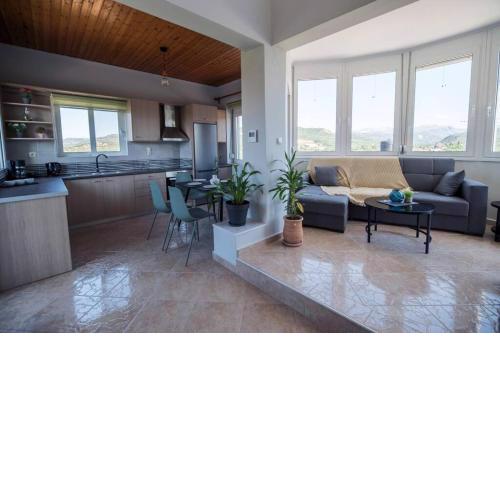 Vassilis and Ioanna Modern House with view