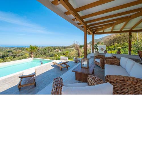 Villa Bellacosa con Piscina Privata vista mare