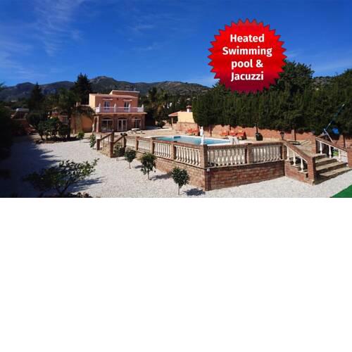 Villa Buenavista Malaga - sea view, private heated pool, spa, 5 bedrooms