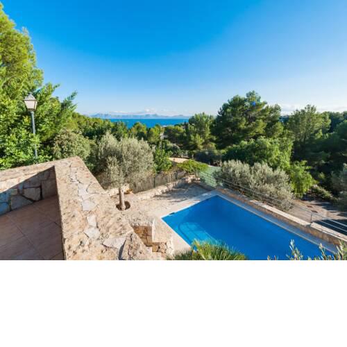 Villa Can Xilla, piscina, jardines, increíble vista mar