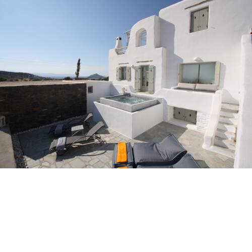 Villa Faith with private jacuzzi in Paros