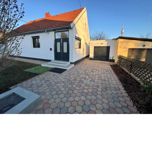 Villa in Vienna in perfect Situaton near VIC and Donau Park with Pool and private Garden sleeps 4 with 2 bedrooms, kitchen and livingroom and bath and private parking