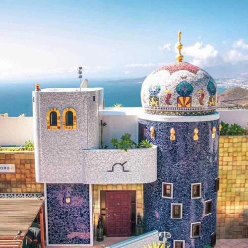 Villa única en Tenerife - Terraza, jardin y vistas al océano