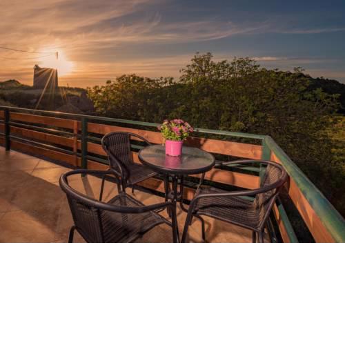 Villa windmill sunset