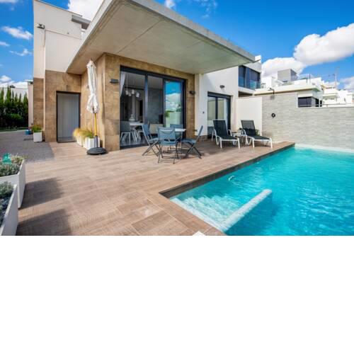 Villa with 2 bedrooms in San Miguel de Salinas with wonderful sea view private pool enclosed garden