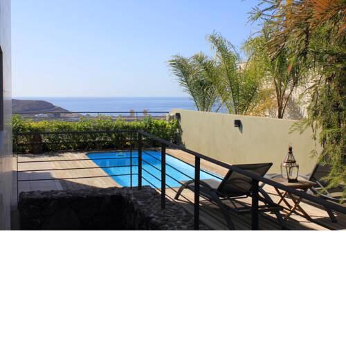 Villa with 3 bedrooms in Costa Adeje with wonderful sea view private pool and WiFi 2 km from the beach