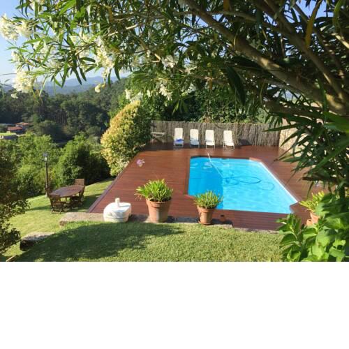 Villa with 3 bedrooms in Gondomar with wonderful sea view private pool and WiFi 8 km from the beach