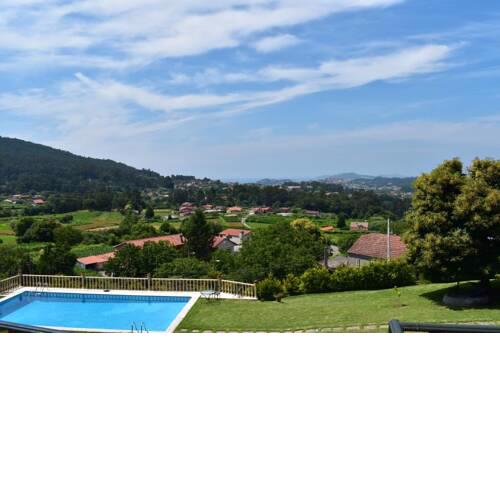 Villa with 3 bedrooms in Gondomar with wonderful sea view private pool enclosed garden 7 km from the beach