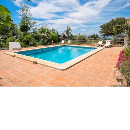Villa with 3 bedrooms in Malaga with wonderful sea view private pool and WiFi 6 km from the beach