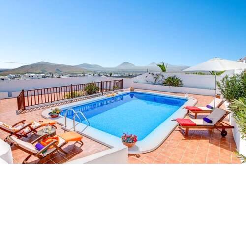 Villa with 3 bedrooms in Nazaret with wonderful sea view private pool enclosed garden
