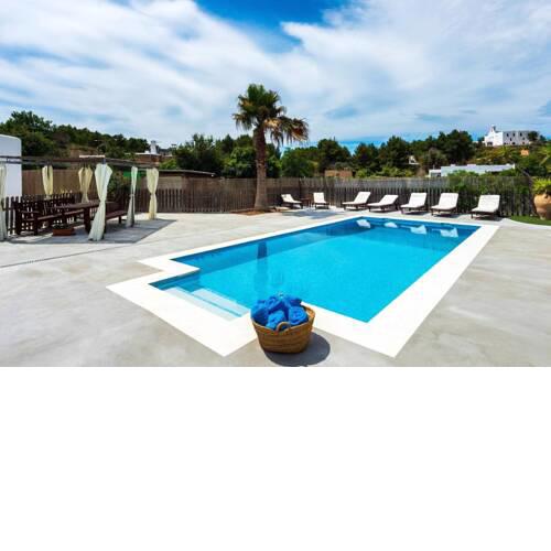Villa with 3 bedrooms in Sant Antoni de Portmany with wonderful mountain view private pool and furnished terrace 10 km from the beach