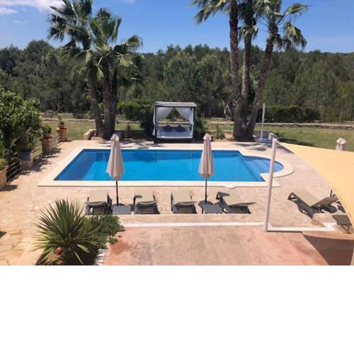 Villa with 3 bedrooms in Santa Gertrudis de Fruitera with wonderful mountain view private pool furnished terrace 11 km from the beach