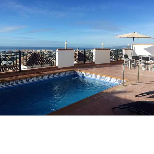 Villa with 3 bedrooms in Torrox with wonderful sea view private pool terrace 1 km from the beach