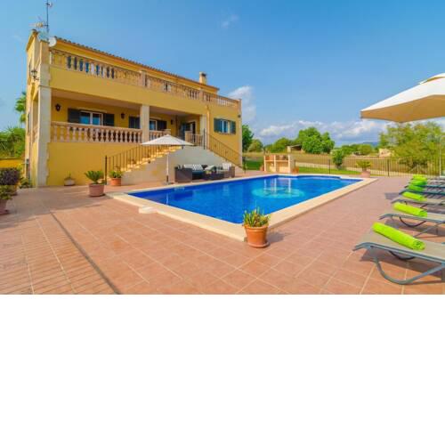 Villa with 4 bedrooms in Cas Concos des Cavaller with wonderful mountain view private pool furnished garden