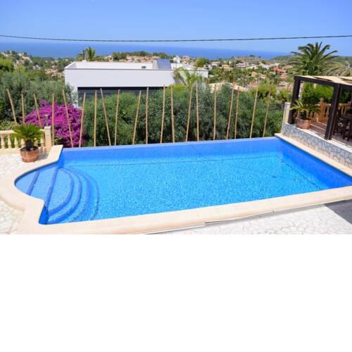 Villa with 4 bedrooms in Denia with wonderful sea view private pool furnished terrace 4 km from the beach
