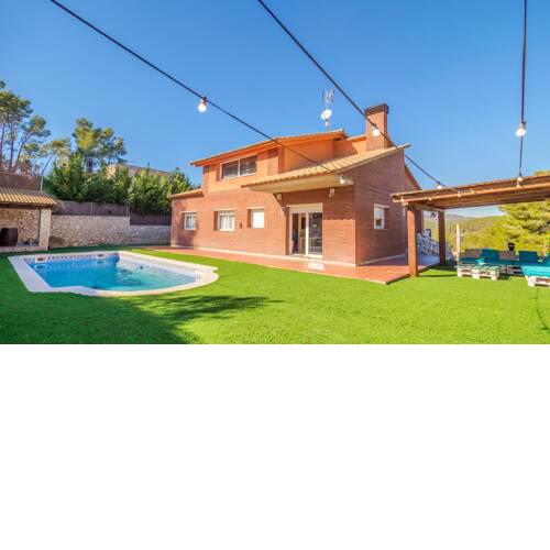 Villa with 4 bedrooms in Olivella with wonderful mountain view private pool enclosed garden 13 km from the beach