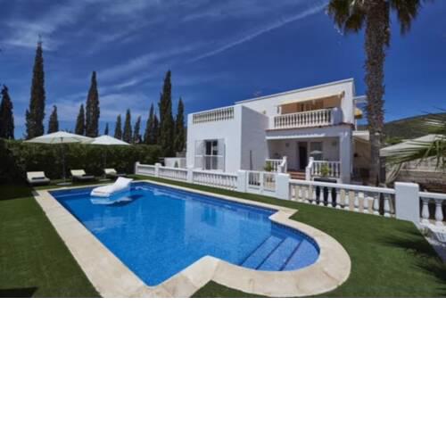 Villa with 4 bedrooms in Sant Josep de sa Talaia with wonderful mountain view private pool and furnished terrace 4 km from the beach