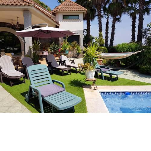 Villa with 5 bedrooms in Santa Amalia with wonderful mountain view private pool enclosed garden
