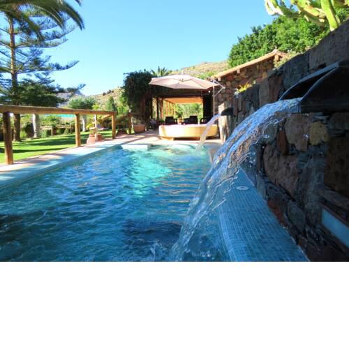 Villa with one bedroom in San Bartolome de Tirajana with wonderful mountain view private pool furnished terrace 15 km from the beach