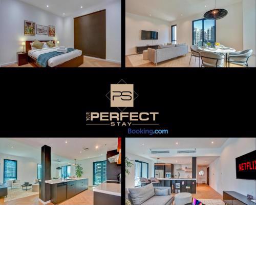 Waterfront Marina Promenade Premium By Your Perfect Short Lets Dubai With Luxury Balcony Fast WIFI POOL