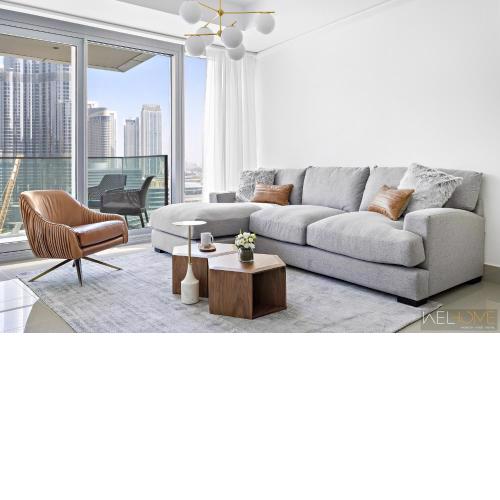 WelHome - Luxury Apartment Facing Burj Khalifa With Terrace