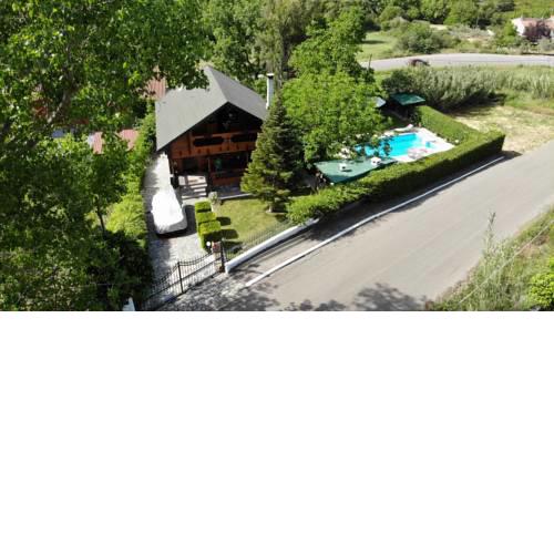 Wooden house with private pool
