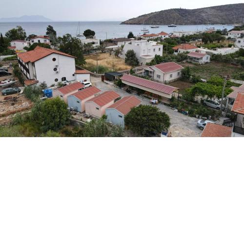 Yelken Teras - deniz manzaralı-şömineli, full daire