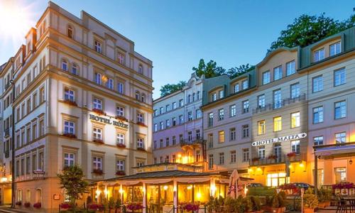 Karlovy Vary: Hotel Růže **** s až 5 wellness a léčebnými procedurami, kávou a zákuskem i polopenzí