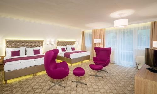 Krkonoše pro rodiny: Pytloun Hotel Harrachov **** s wellness, masáží a polopenzí + děti do 17 let zdarma