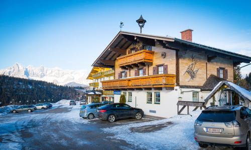 Rakousko 500 m od vleku v Pensionu Bachseitenhof s polopenzí a Salzburger Card