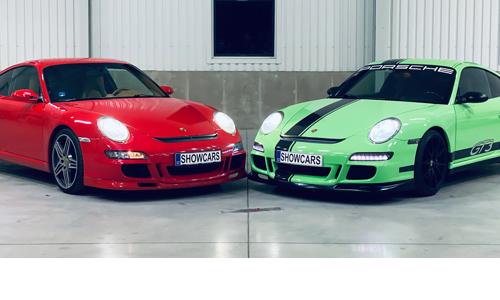 Skvělá zážitková jízda ve 2 luxusních autech Porsche 911 Carrera GT3