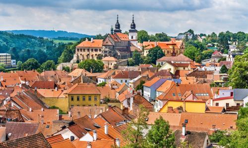 Třebíč v Hotelu Zlatý Kříž *** u památek UNESCO s polopenzí a privátní vířivkou