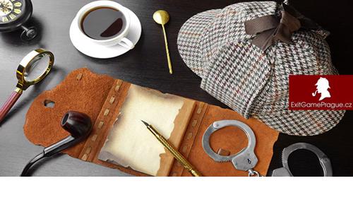 Zábavná úniková hra Sherlockova kancelář v centru Prahy